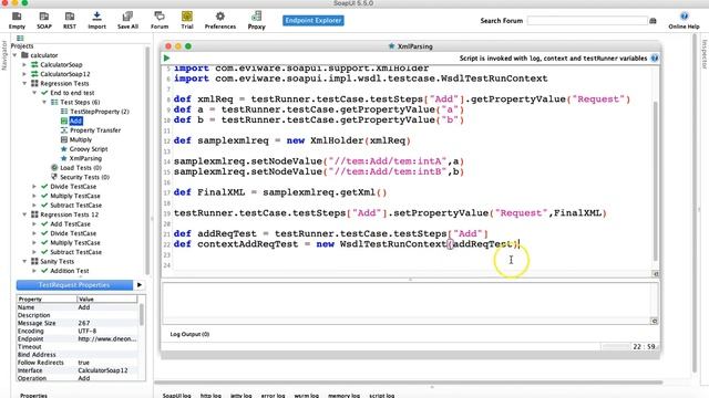 SoapUI Tutorial #10 - Send | Run Request from Groovy in SoapUI