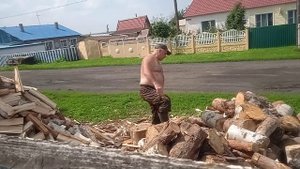 Колка дров -мастер класс,почти ?