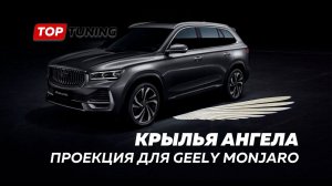 Вежливая подсветка в зеркала Geely Monjaro – Крылья Ангела