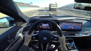 2023 BMW 740i sDrive POV test drive