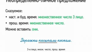 Неопределённо-личное предложение (8 класс, видеоурок-презентация)