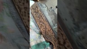 Шабрение по маякам направляющих крестового стола 6Р81