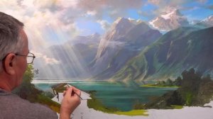 Mountain painting "Remembering the Past" Artist - Viktor Yushkevich. #121