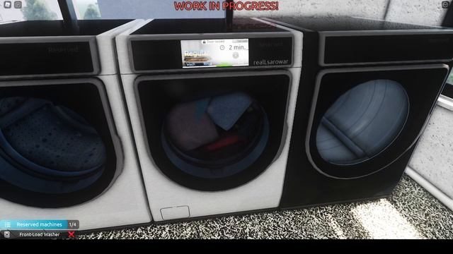 ROBLOX Washing  Drying Clothes in Laundroware PRE-ALPHA