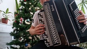 С НОВЫМ ГОДОМ! Маленькой ёлочке холодно зимой - на баяне