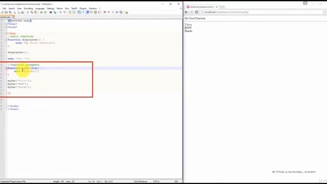 Chapter 20 : PHP Functions