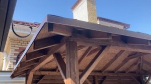 Обзор четырехскатной беседки размером 4*2,5 м.