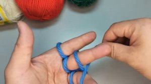 Техника вязания на пальцах I Knitting technique on the fingers