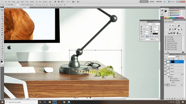 Creative Photoshop Tutorial- CAMEL WITH OFFICE manipulation смотреть онлайн