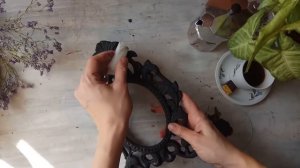 Декор фоторамки в стиле французский винтаж. Декупаж по ткани для начинающих. МК Елены Тюленевой