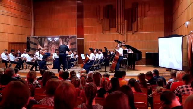 И.С. Бах. Концерт фа минор для фортепиано с оркестром, II и III часть смотреть онлайн