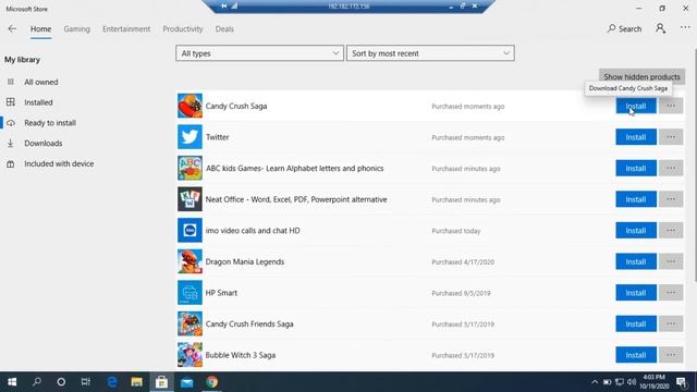 How to Remove Apps from Microsoft Store Library 2020 смотреть онлайн