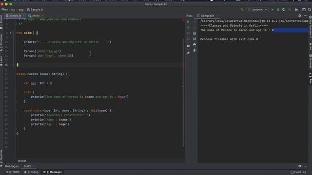 Kotlin Tutorial  - Classes and Objects, Data Classes, Constructors | Team MAST