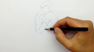 Рисунок Для Папы | Как нарисовать Папу и Дочку | Папа с Доченькой на руках. Скетчи карандашом  #558