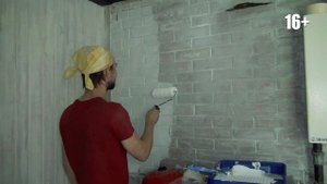 Как покрасить красный кирпич в белый цвет. Как покрасить кирпичную стену. Дача 89. 16+