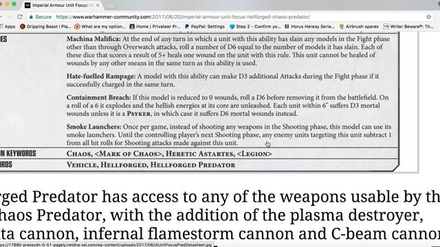Imperial Armour Unit Focus: Hellforged Chaos Predator смотреть онлайн