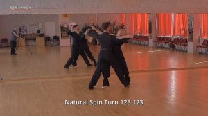 Waltz Gold Level Choreography | Natural Spin Turn, Turning Lock, Wing