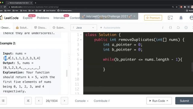 LeetCode 26. Remove Duplicates from Sorted Array Solution Explained - Java смотреть онлайн