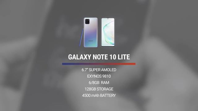 Samsung Galaxy Note 10 Lite Hands-on смотреть онлайн