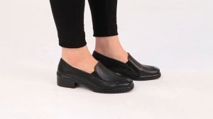 Gabor Frith Black Leather Womens Casual Shoes