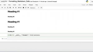 Formatting Jupyter Notebook Markdown Cells | Pyathlon | Python Basics