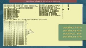 Search Container Registries with Podman on Oracle Linux