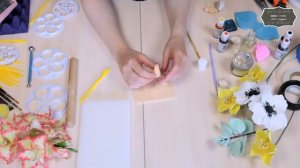 Роза из мастики