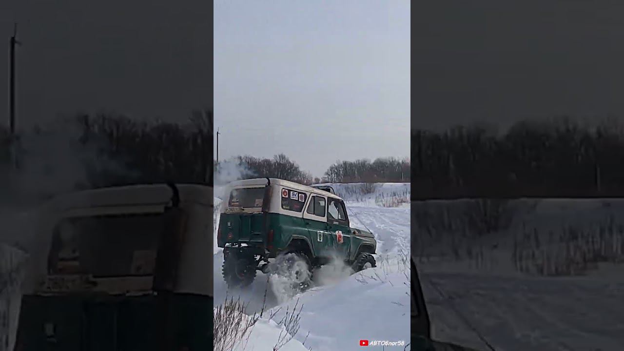 зимние гонки на машинах автобиатлон видео