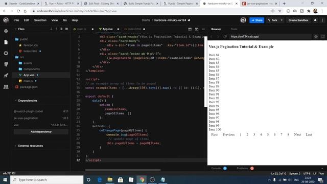 Build Simple Vue.js Pagination Using jw-vue-pagination Library Full Tutorial For Beginners