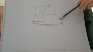 Рисуем танк из мультика. Научу рисовать танки.