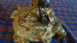 покупка АНТИКВАРИАТА. КАНДЕЛЯБР золоченая бронза 1880. ФАВОН