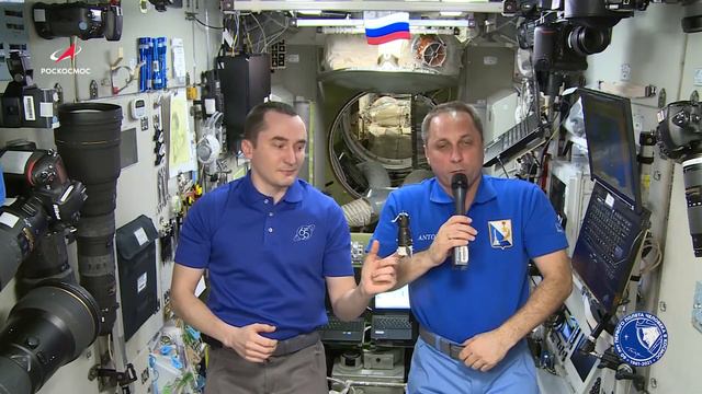 Обращение космонавтов Петра Дуброва и Антона Шкаплерова к организаторам и участникам ММФ БРИКС'21