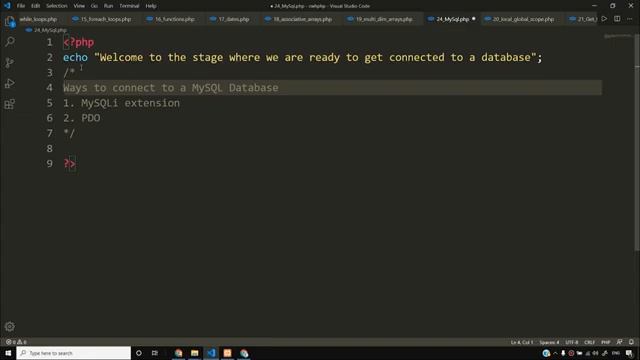 database connective trough php code (Provider program) смотреть онлайн