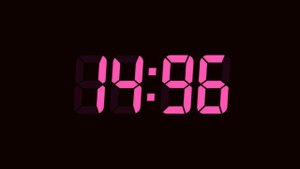 30 Second Digital Countdown Timer | Dark Background | Fuchsia Pink Text | No Sounds