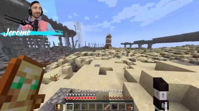 We Added Star Wars Weapons To Minecraft Hunger Games смотреть онлайн