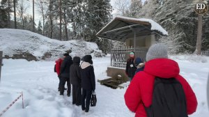 Незамерзающий источник «Нарцисс» в парке Монрепо в Выборге