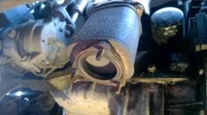 Замена гофры глушителя Шевроле Лачетти Exhaust flex pipe replacemen Chevrolet Lacetti t