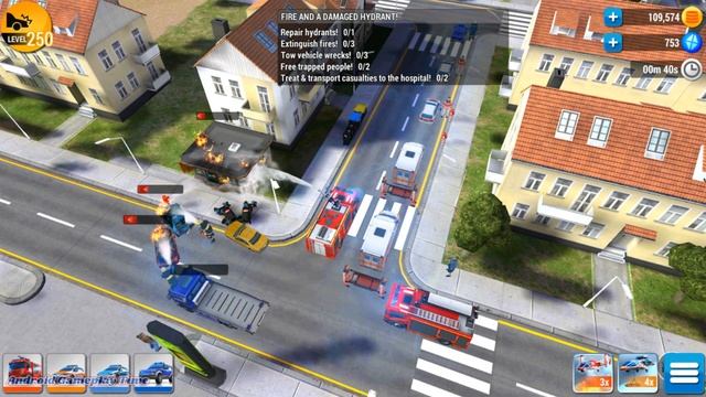 Emergency HQ - Android Gameplay 34 - Building Fire And Car In Icy Water смотреть онлайн