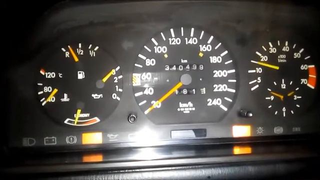 W124 230E KE-Jetronic Tachometer Issue смотреть онлайн