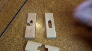 How to solve: 3 piece cross wooden puzzle solution