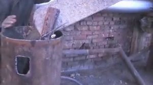 Устройство буронабивной сваи в обсадной трубе.