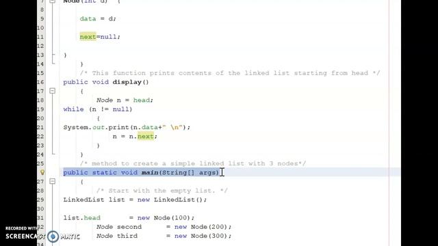 HOW TO CREATE A SIMPLE LINKED LIST WITH 3 NODES IN JAVA смотреть онлайн