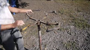 Моё покрасочное приспособление  Нанесение морилки