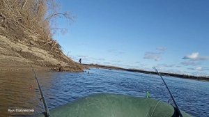 Якутск. Рыбалка на городской протоке. 12 октября 2023г.