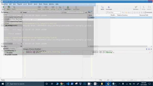 1 SmartGIT WorkFlow in Urdu and Hindi смотреть онлайн