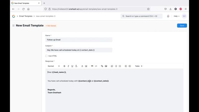How to create Email Template in OneHash CRM смотреть онлайн