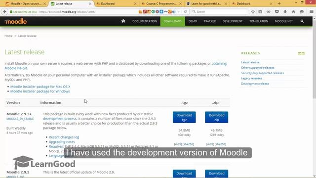 Moodle Administration Tutorial - Moodle Versions used in this course смотреть онлайн