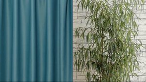 Шторы блэкаут бирюзовые