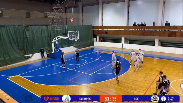 МЛБЛ Центр Сибири. 1⁄4 лиги ТОП (матч No2). Сибиряк vs СБК смотреть онлайн