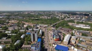 Улица Воровского (г. Киров) - вид с высоты птичьего полета